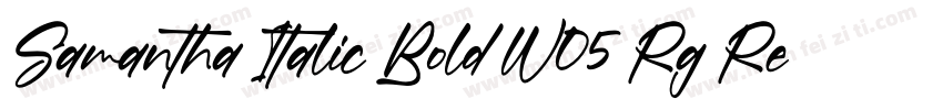 Samantha Italic Bold W05 Rg Regular字体转换